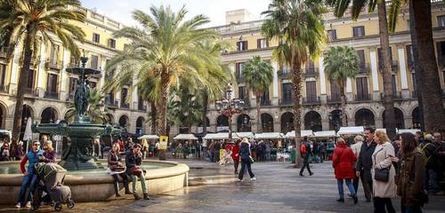 Barcelona plaza reial