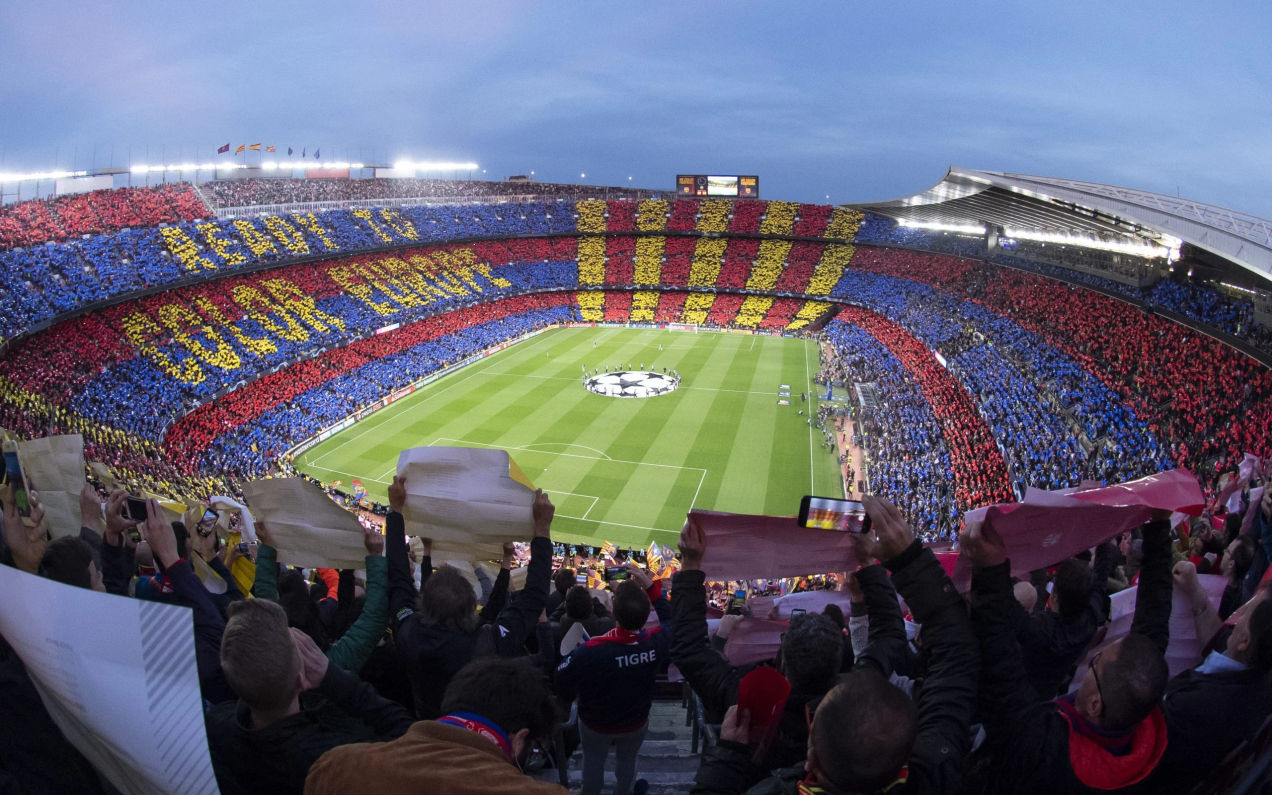 view from seat with standard FC barcelona tickets