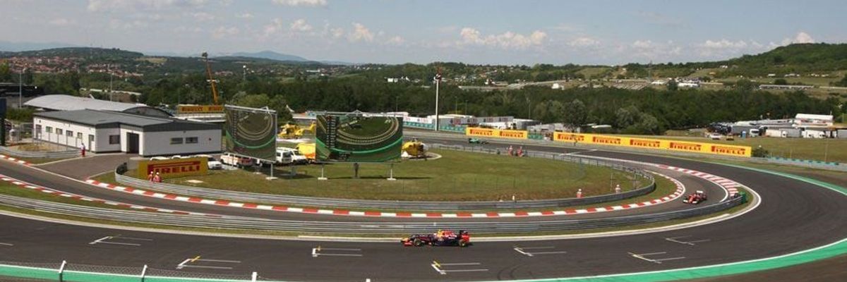 Hungaroring circuit tijdens de Formule 1 Grand Prix van Hongarije