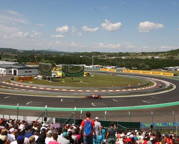 Hungaroring circuit during the Formula 1 Hungarian Grand Prix