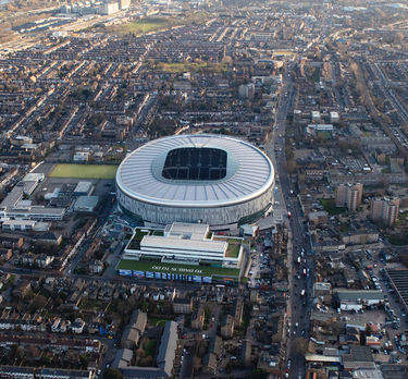 Tottenham stadium from air